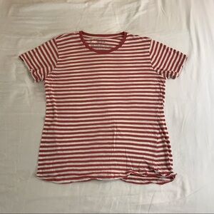 Cotton On Pink Red Striped Tee